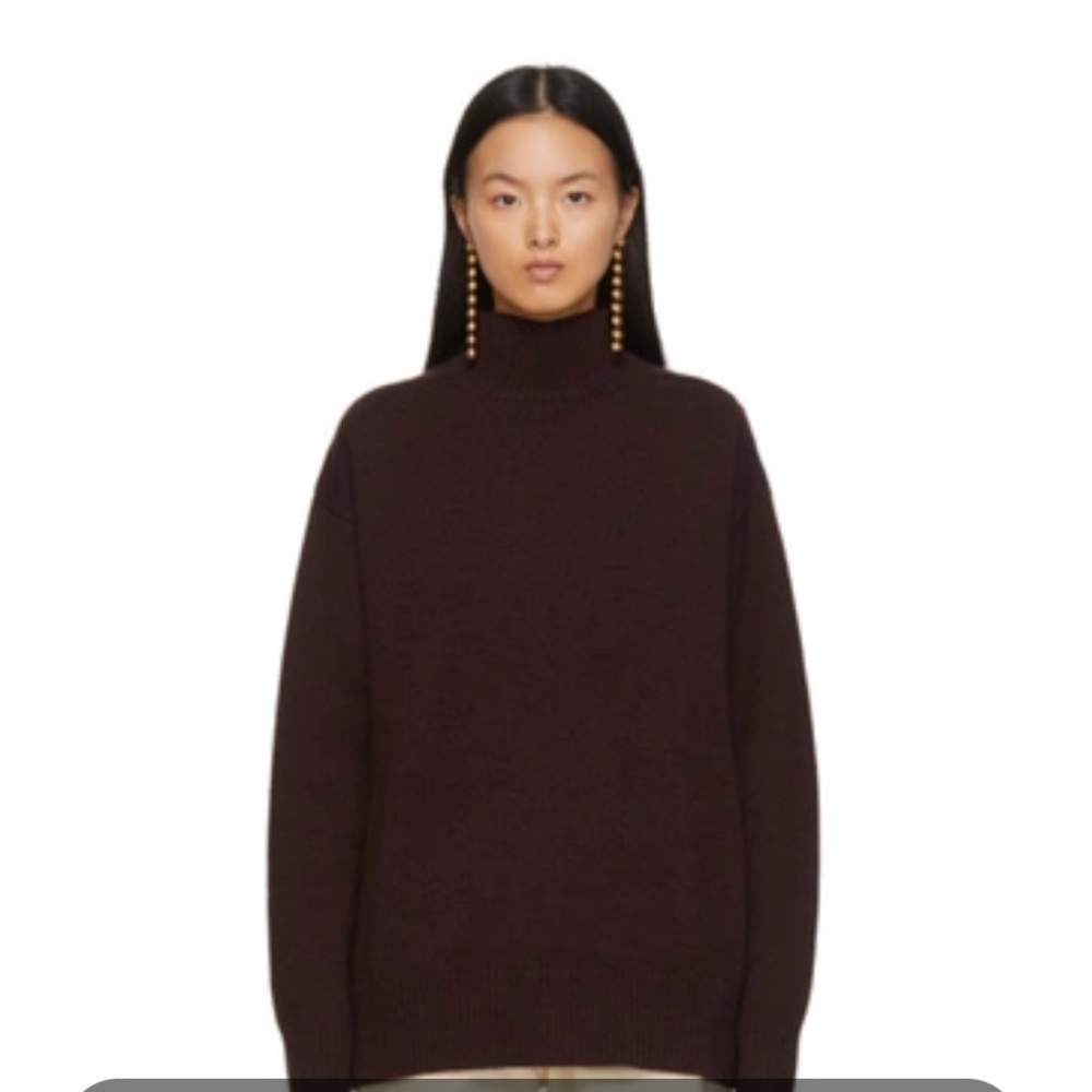 KNIT FARE LAMBSWOOL TURTLENECK IN COCOA